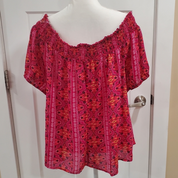 Charming charlie curve off shoulder blouse - Picture 7 of 10